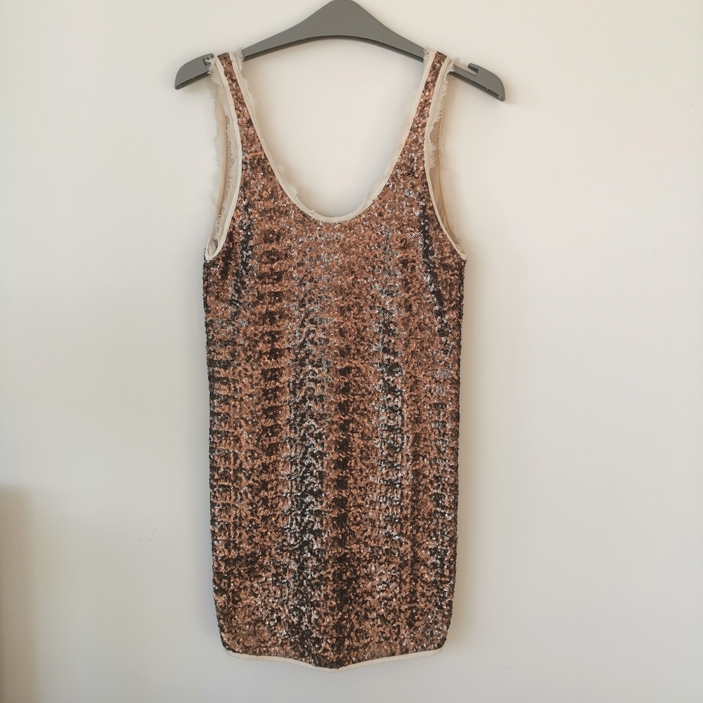 Wilfred Sequin Sparkle Mini Dress